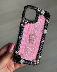 Black rose handmade phonecase
