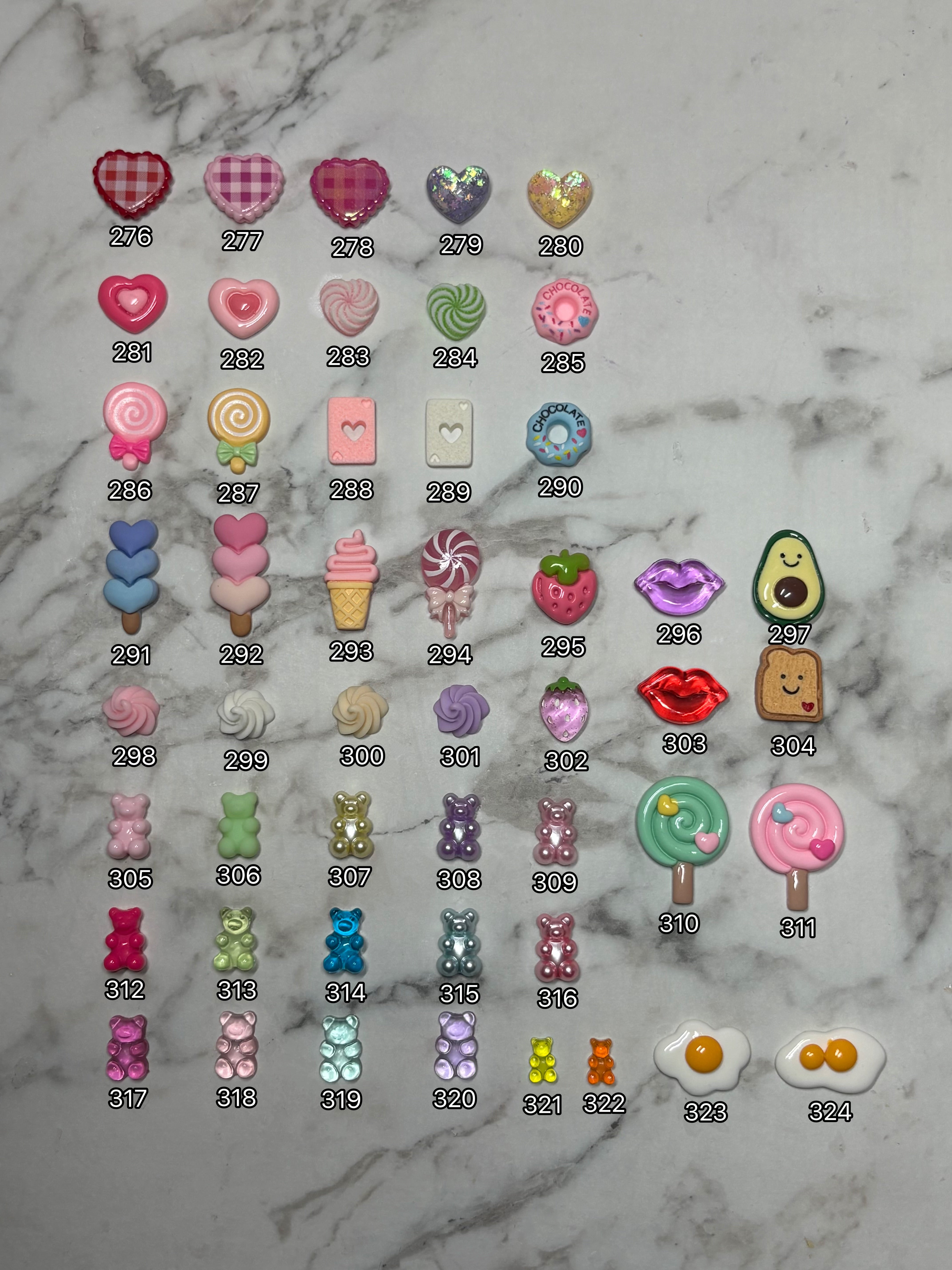 Charm list Catalog
