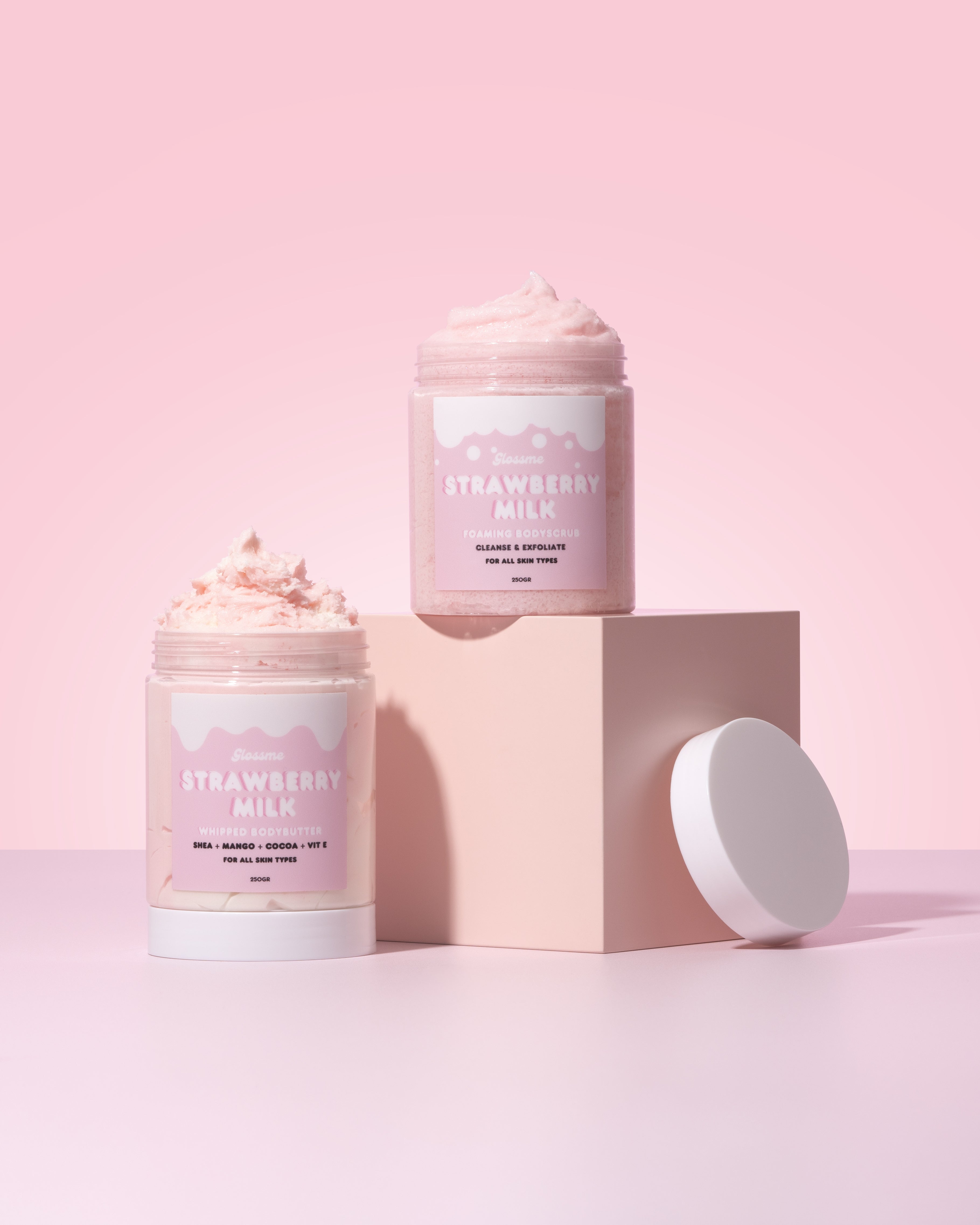 Set dúo de leche de fresa